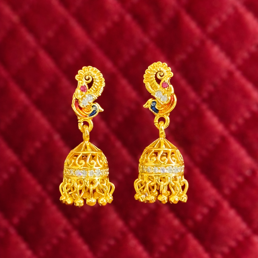 Premium Peacock Style Festive Earrings