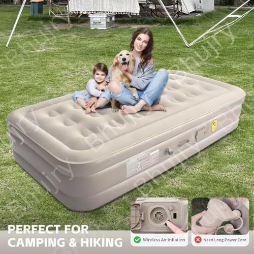 Massavio Inflatable Mattres With Free Electric Pump, Quick Self-Inflation