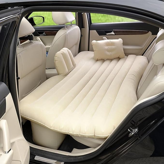 Car Inflatable Bed with Pump & 2 Comfort Air Pillow