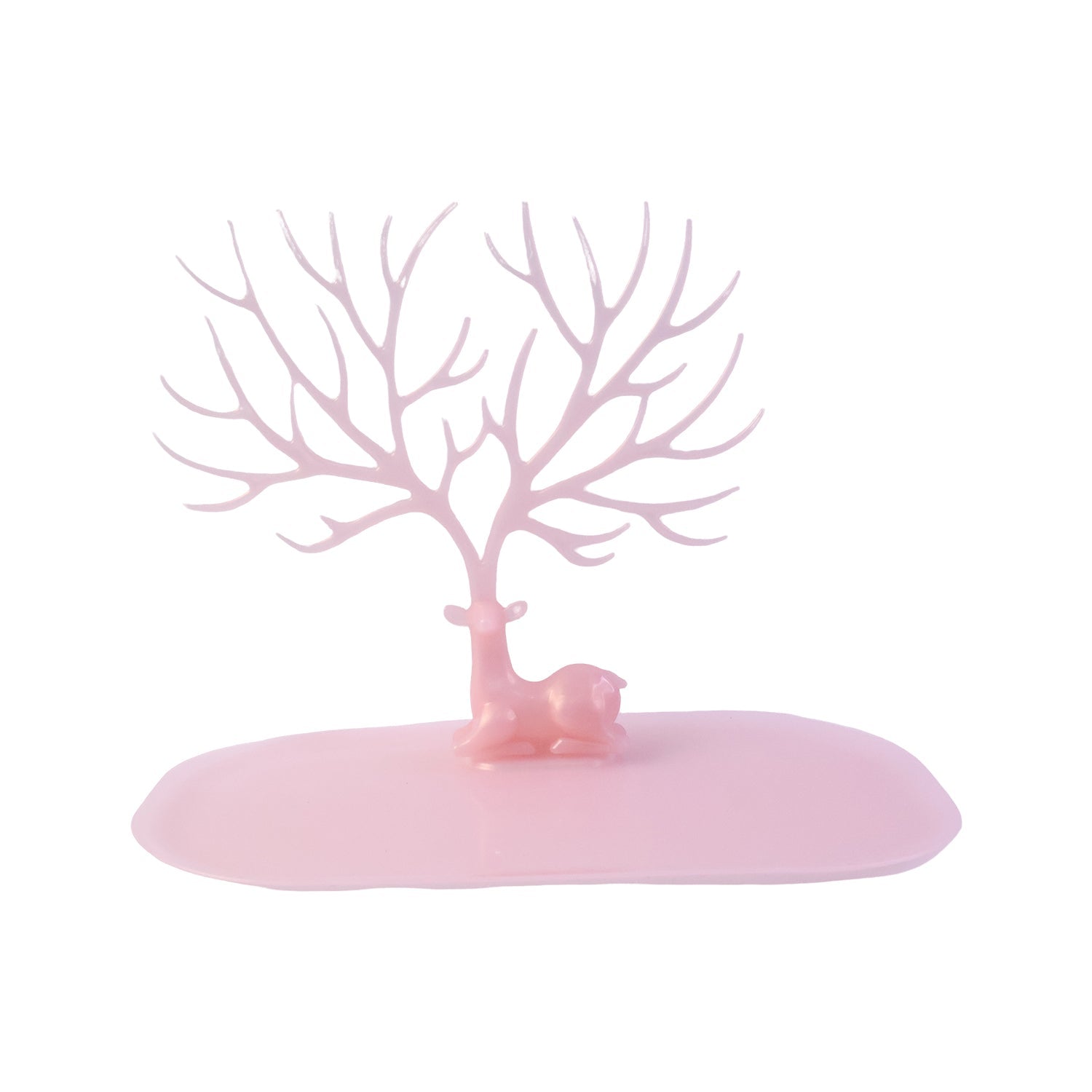 Big Deer Antlers Jewelry Stand Tree-Shaped Earring and Ring Organizer with Base