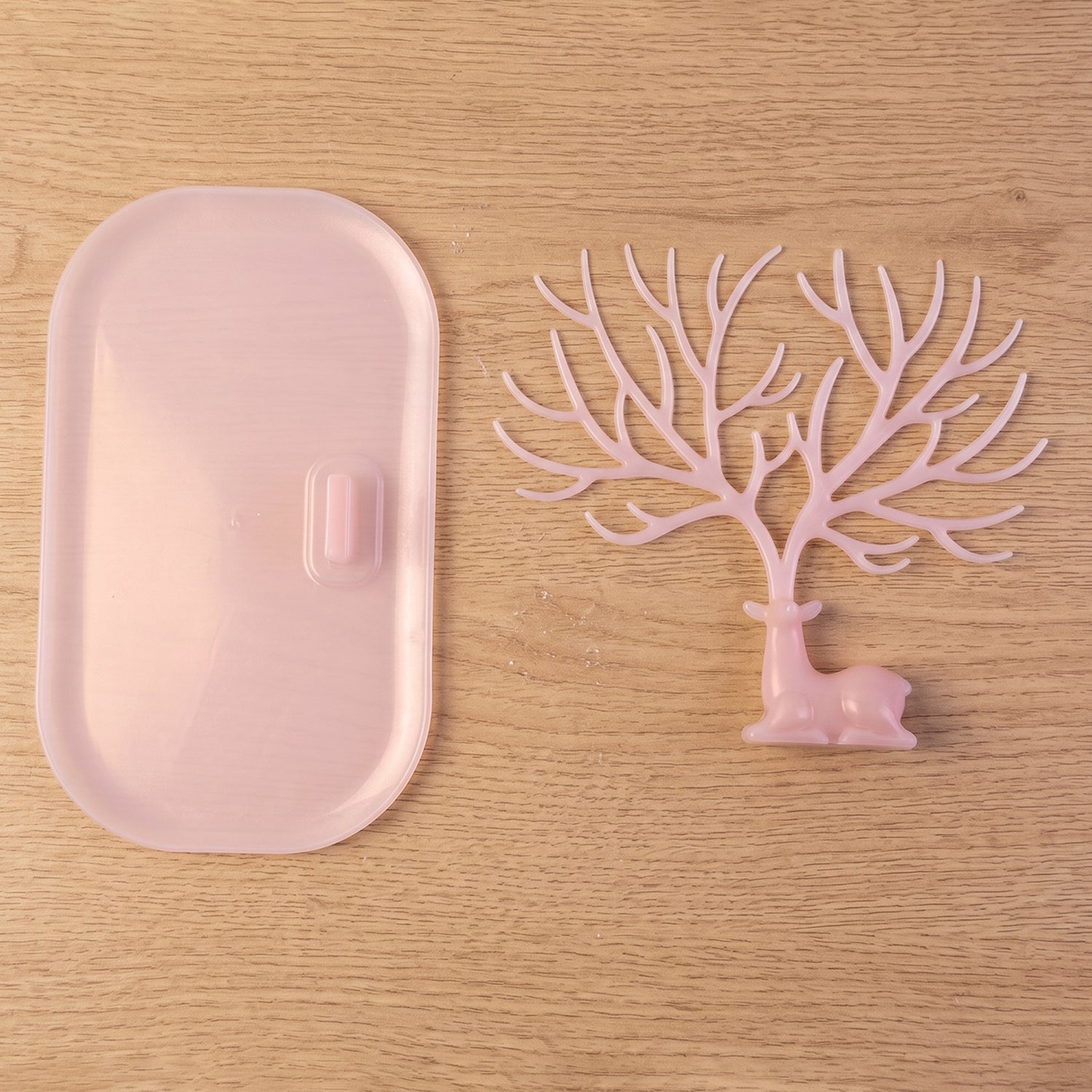 Big Deer Antlers Jewelry Stand Tree-Shaped Earring and Ring Organizer with Base