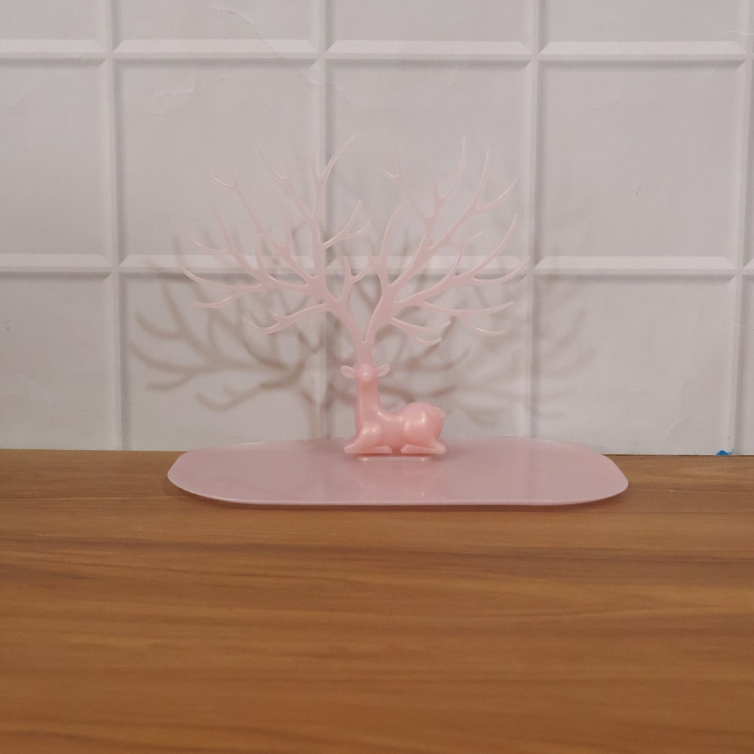 Big Deer Antlers Jewelry Stand Tree-Shaped Earring and Ring Organizer with Base