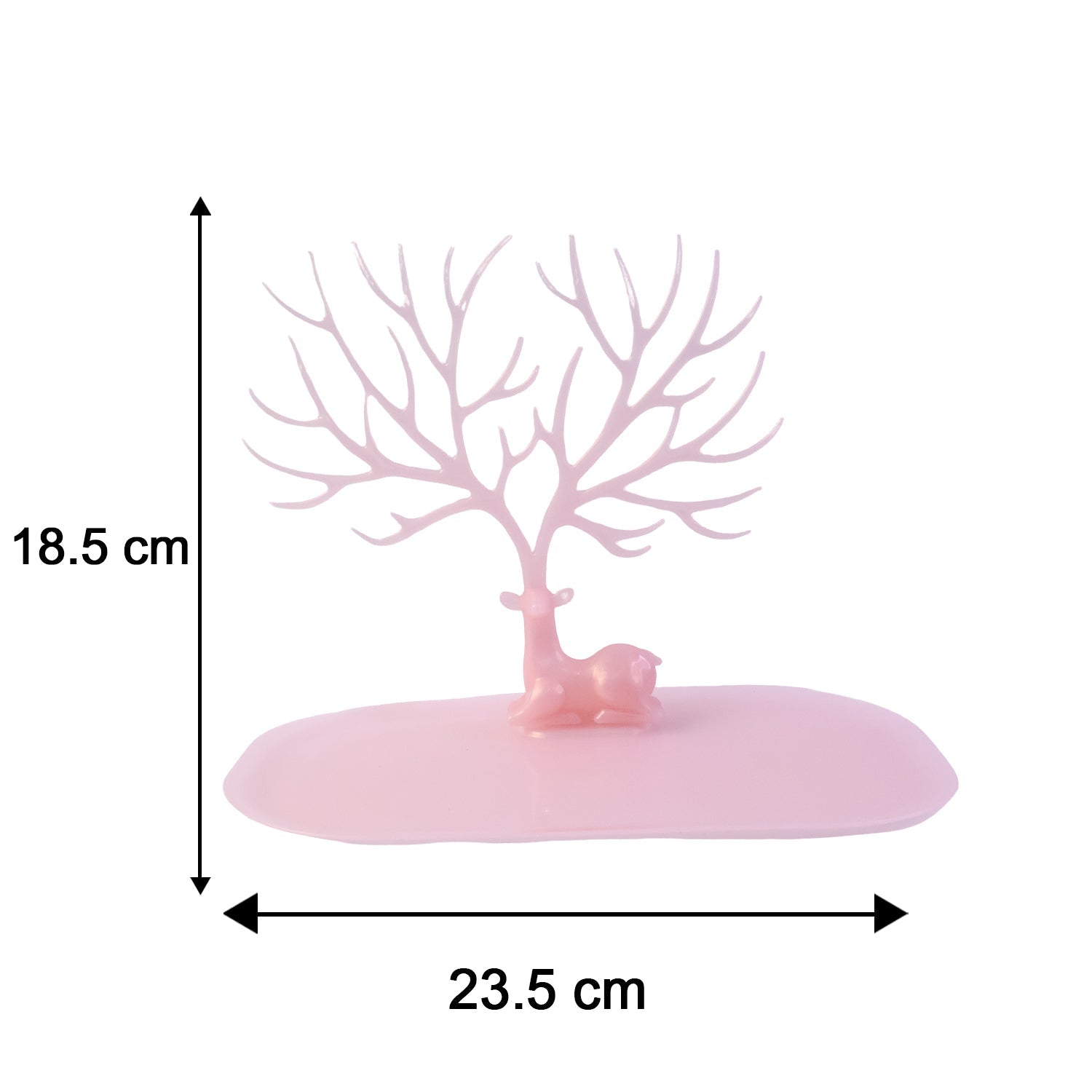 Big Deer Antlers Jewelry Stand Tree-Shaped Earring and Ring Organizer with Base