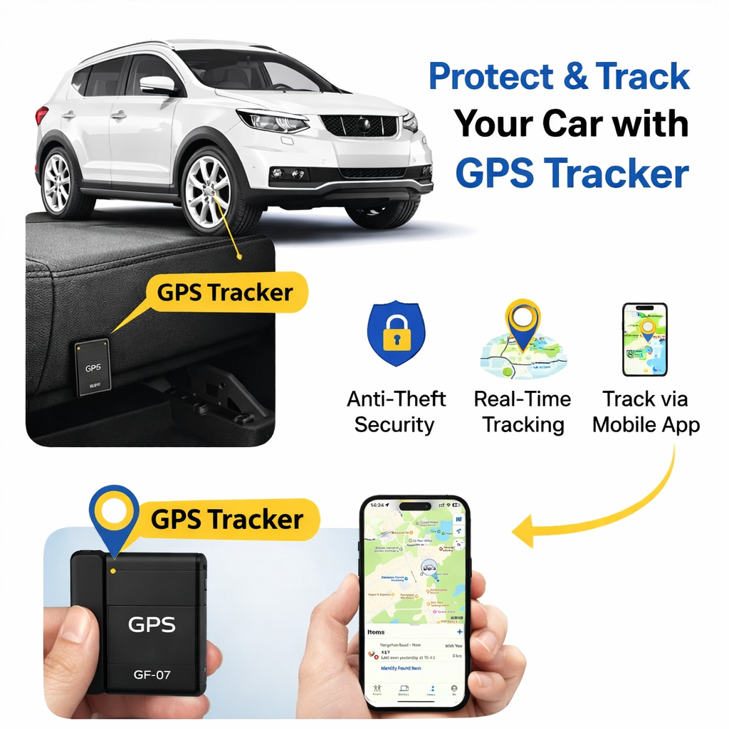 Mini GPS Tracker | Real-Time Location Tracking Device for Car, Kids & Pets
