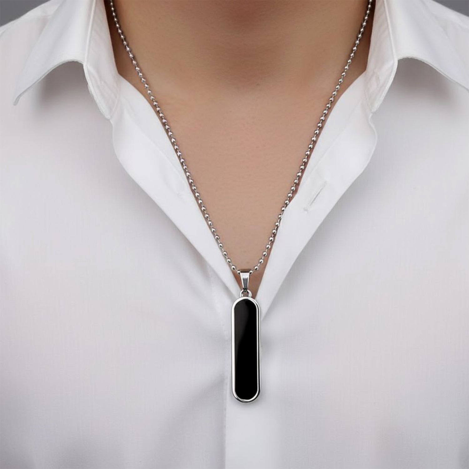 Customize Minimalist Bar Pendant Necklace with Chain (1 Pc)