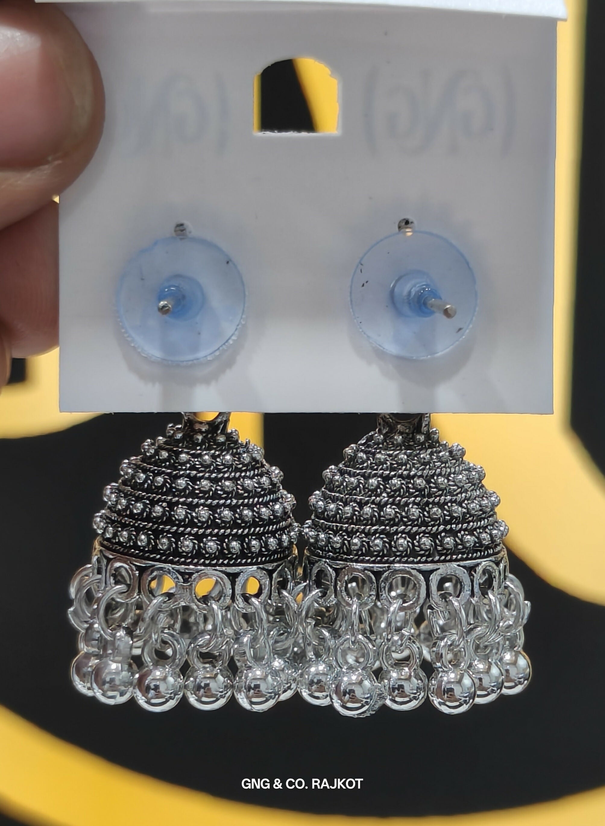 Silver Jhumka