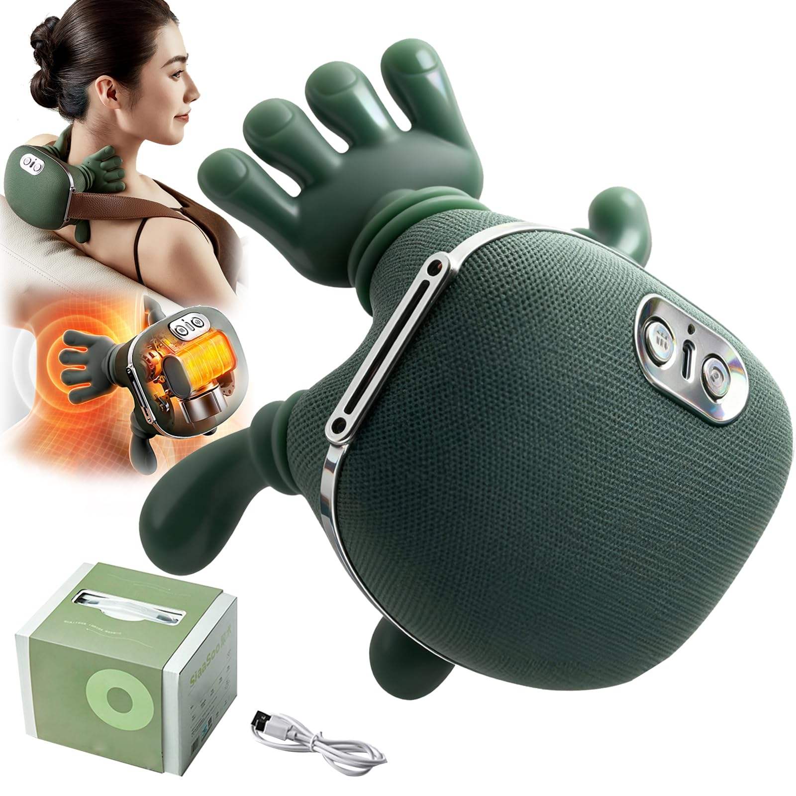 Smart HandGrip Neck & Shoulder Massager – Human-Touch Design