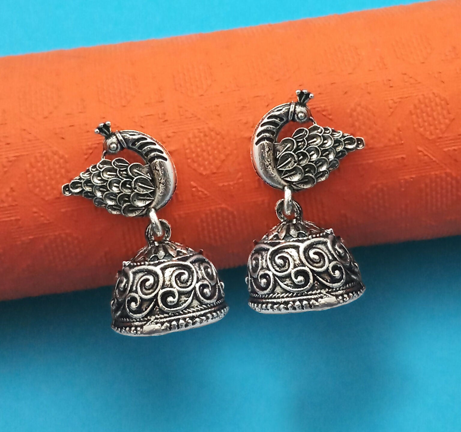 Traditional Oxidised Plated Jhumki Earrings Combo for Women and Girls