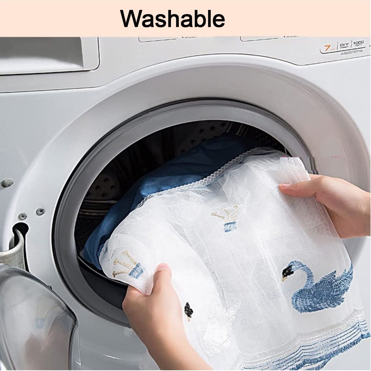 6082 Ac Cover Air Conditioning Dust Cover Folding Designer Ac Cover For Indoor Split Cover Washable Foldable Dustproof Cover ( Approx 1 Ton Mix Design 1 Pc)