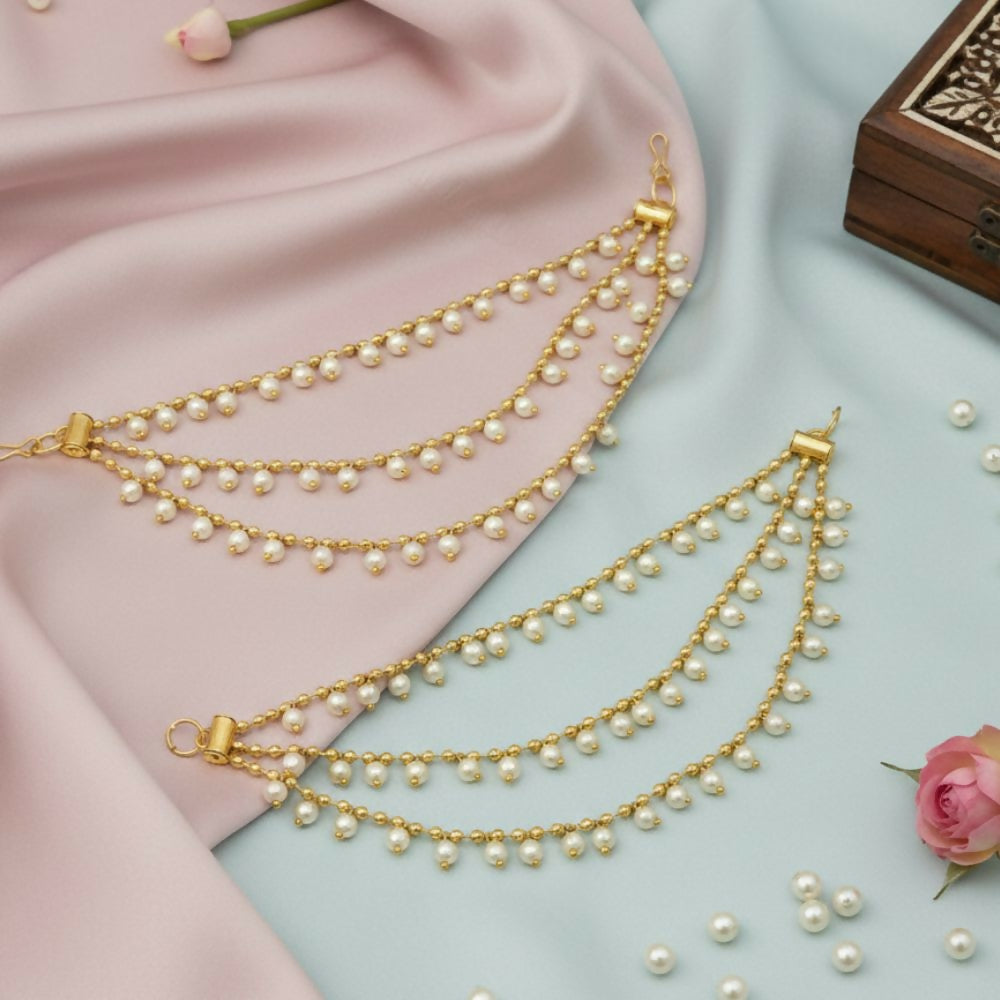 Traditional 3 Line Pearl Drop Kaan Chain