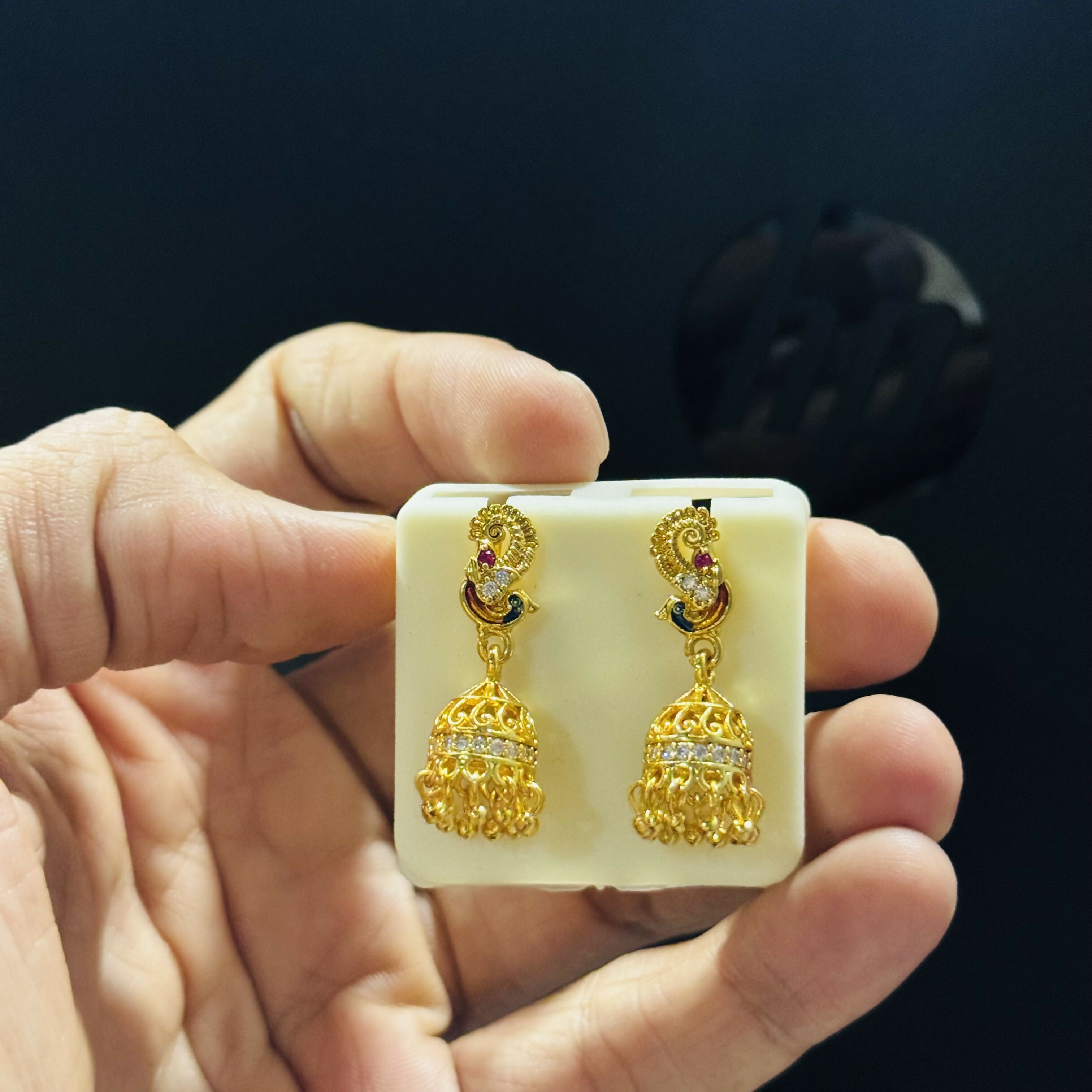 Premium Peacock Style Festive Earrings