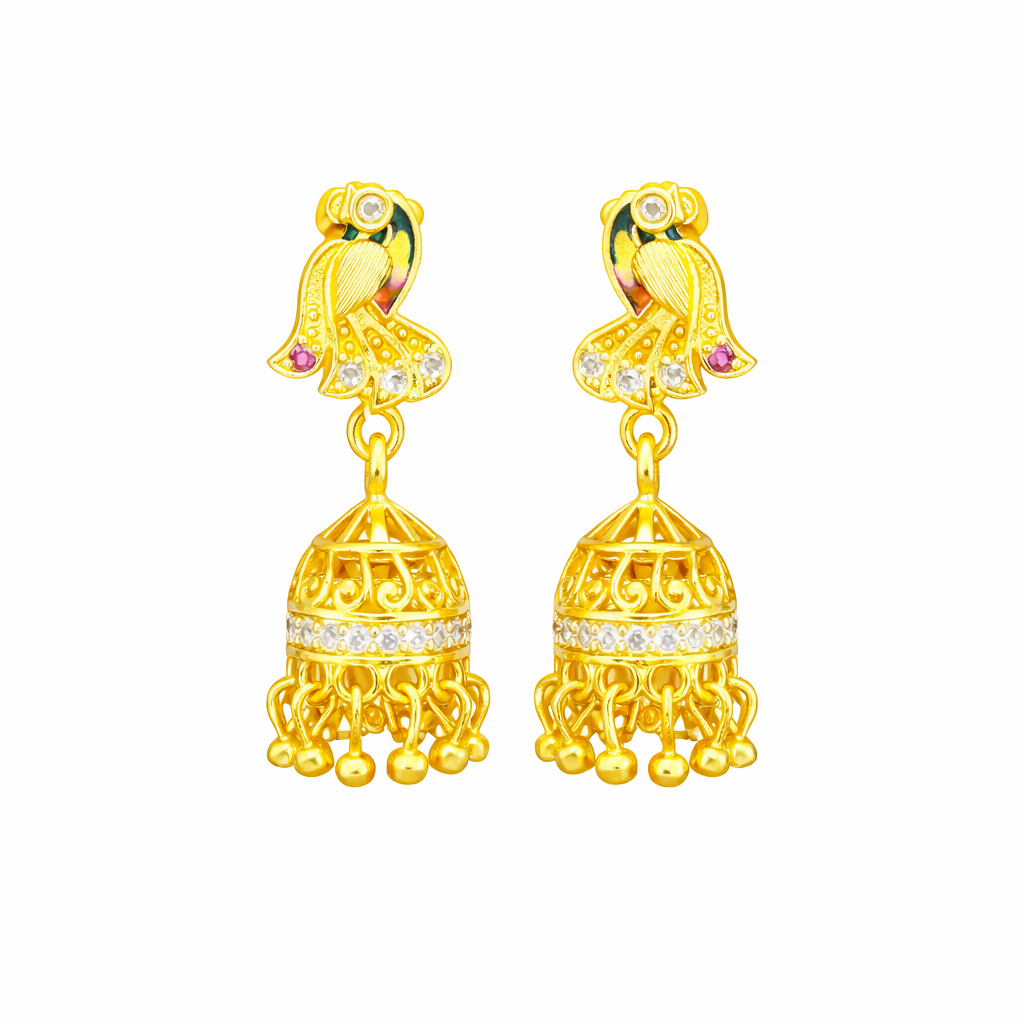 Designer Peacock Theme Luxury Earrings