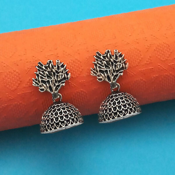 Traditional Oxidised Plated Jhumki Earrings Combo for Women and Girls