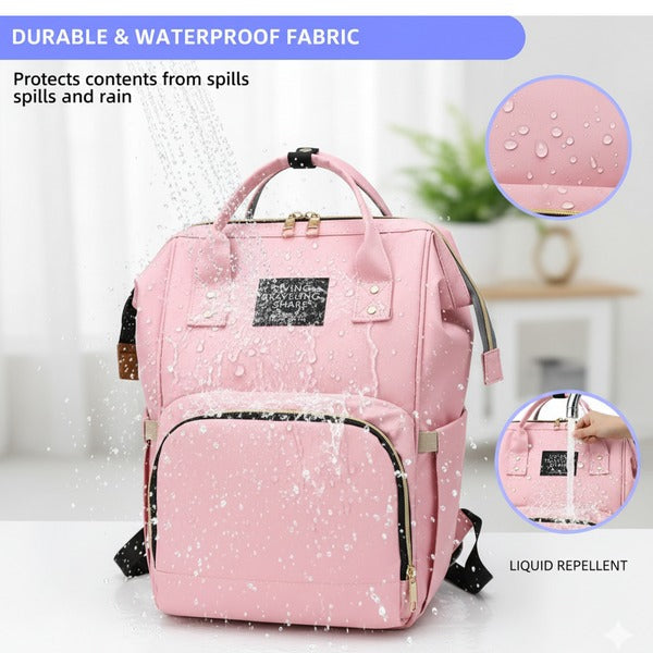 Multipurpose Large Capacity Moms Backpack Diaper Bag (1 Pc 17 Pocket Big)