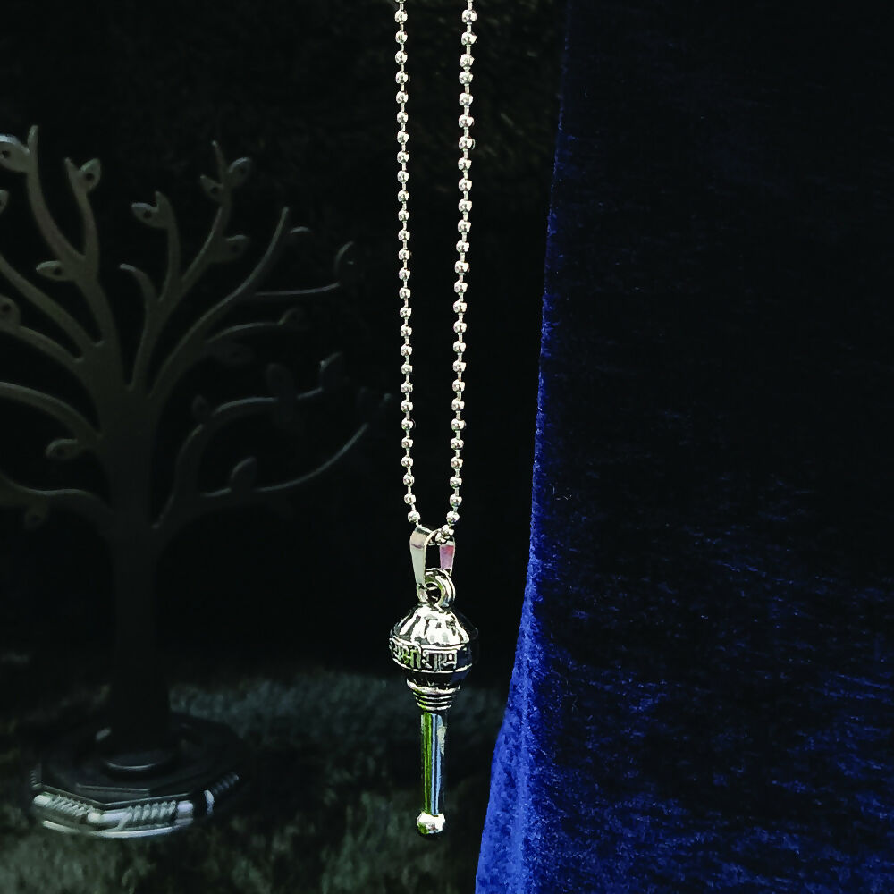 Oxidized Spiritual Gada Locket Pendant