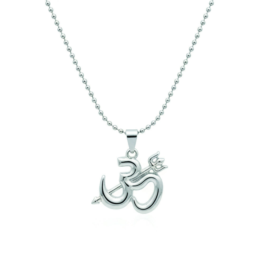 Sprititual Om and trishul Chain Pendnet