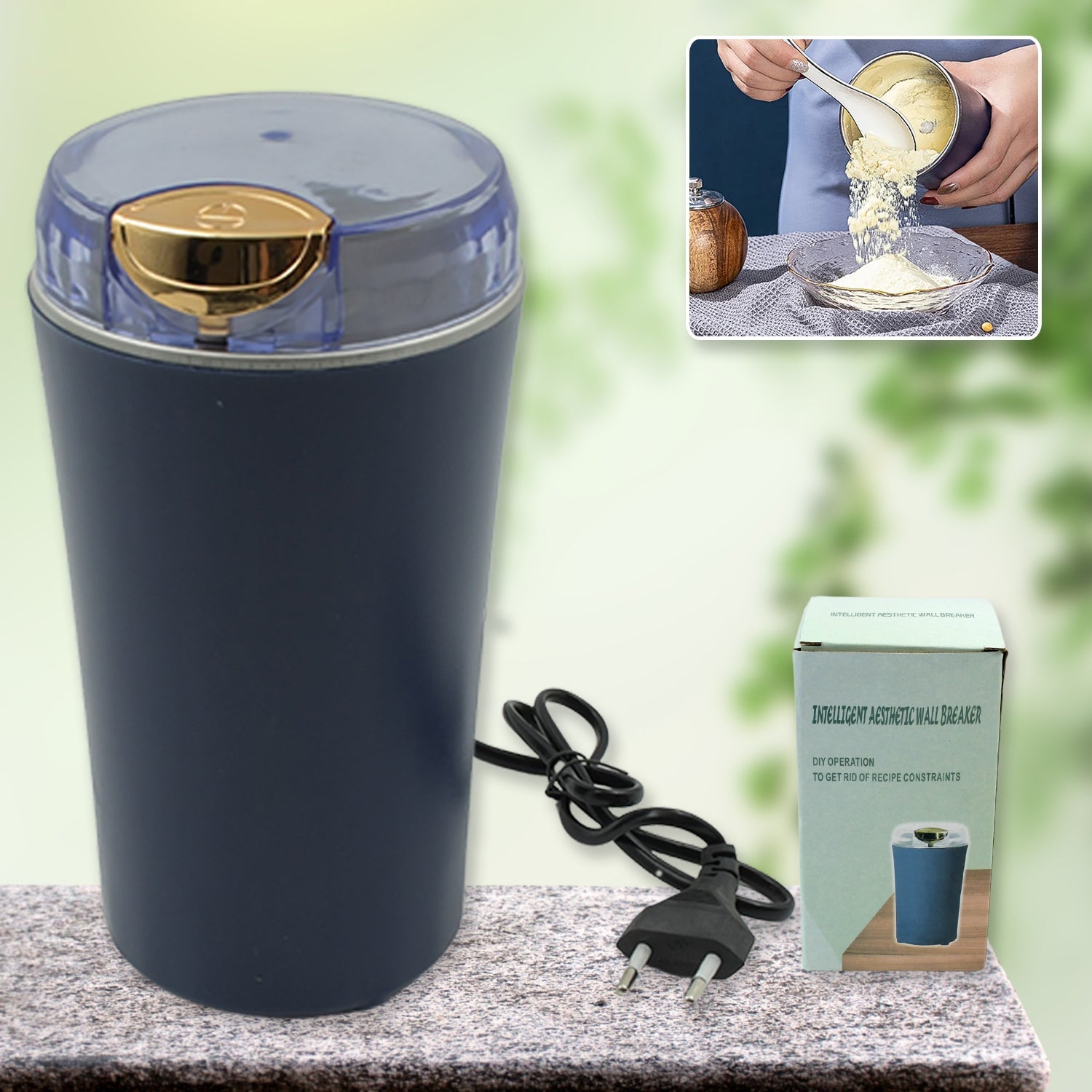 Mini Mixer & Grinder – Powerful Electric Coffee Bean & Spice Grinder for Home & Office