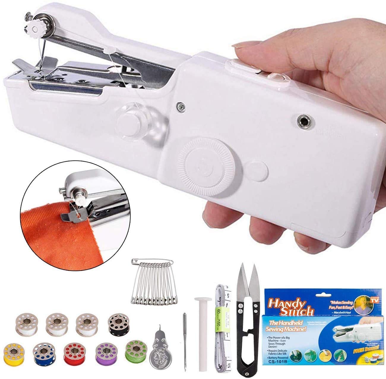 Handheld Mini Cordless Sewing Machine – Portable Electric Sewing Tool for Beginners