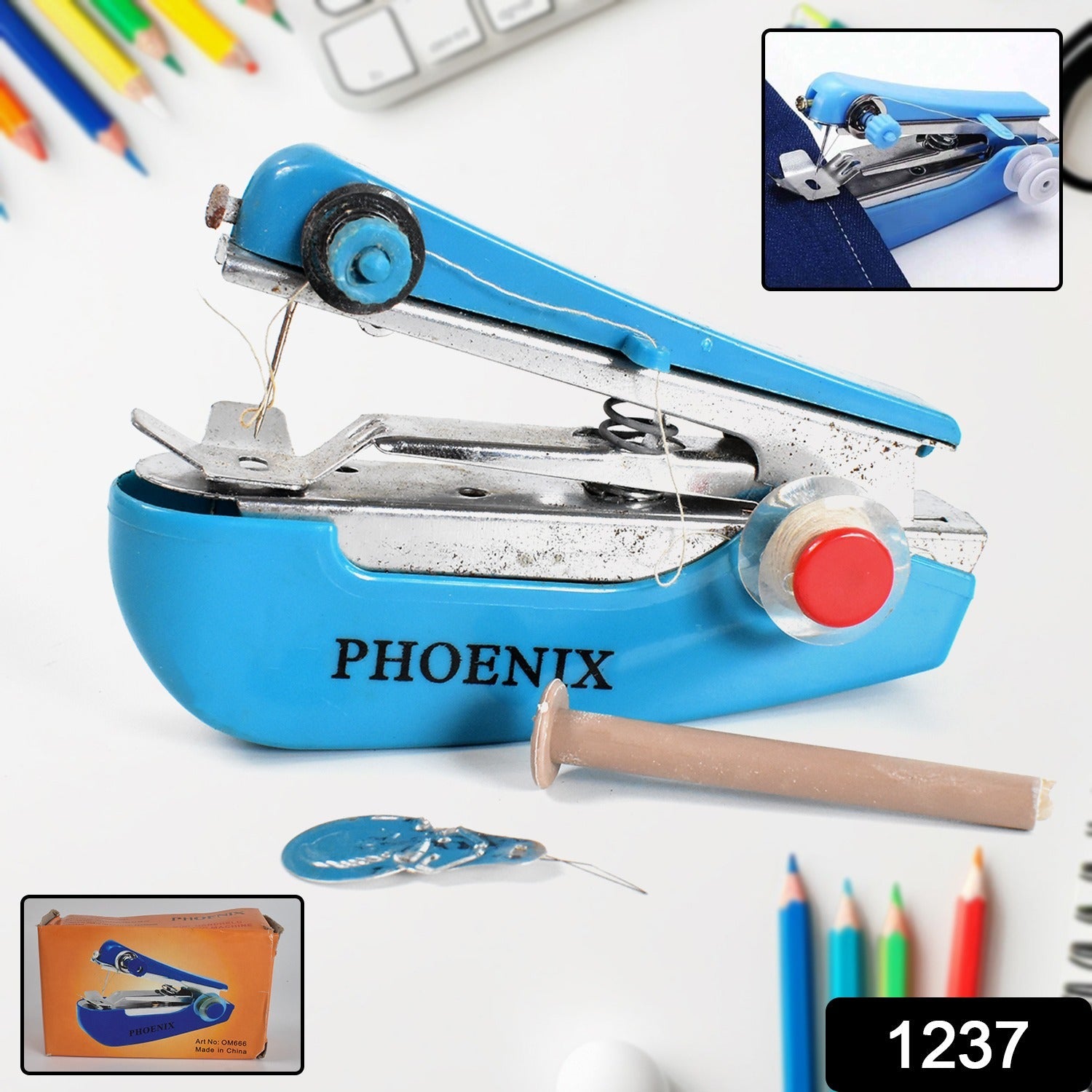 Mini Hand Sewing Machine – Pocket Portable Manual Stitching Machine for Garments