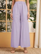 Lavender Georgette Salwar Suit With Sequence Embroidery Work