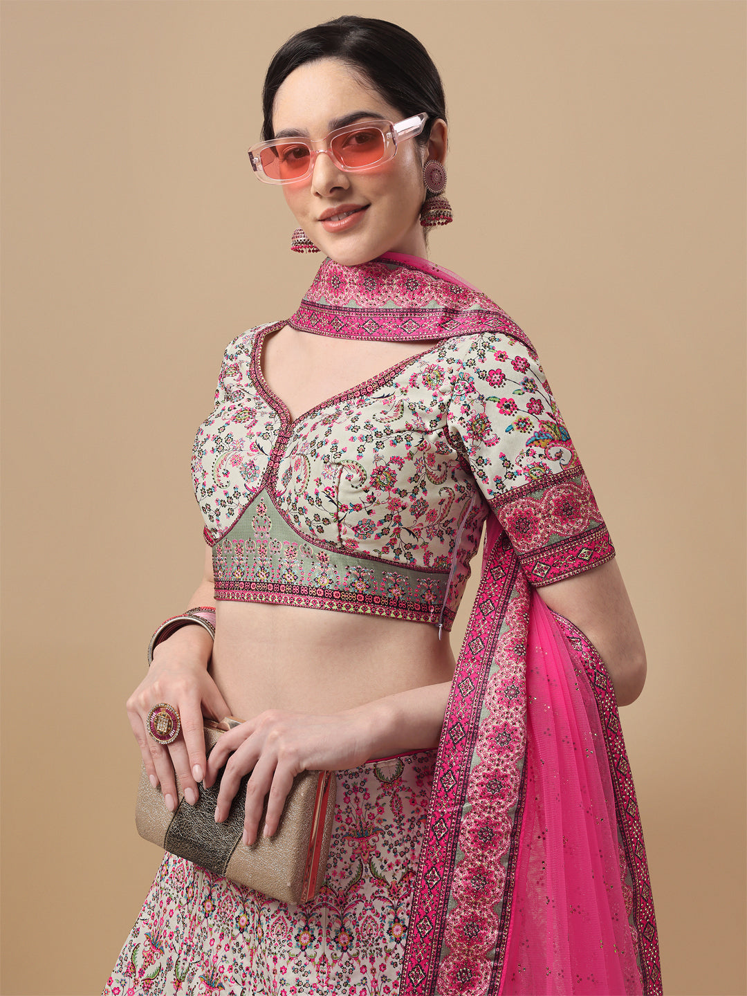 Swarovski Symphony Exclusive Lehenga - qivii