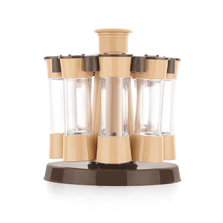 360° Revolving Spice Rack - 8 Jar Spice Organizer for Kitchen & Dining Table