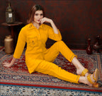 Yellow Cotton Co-ord Set