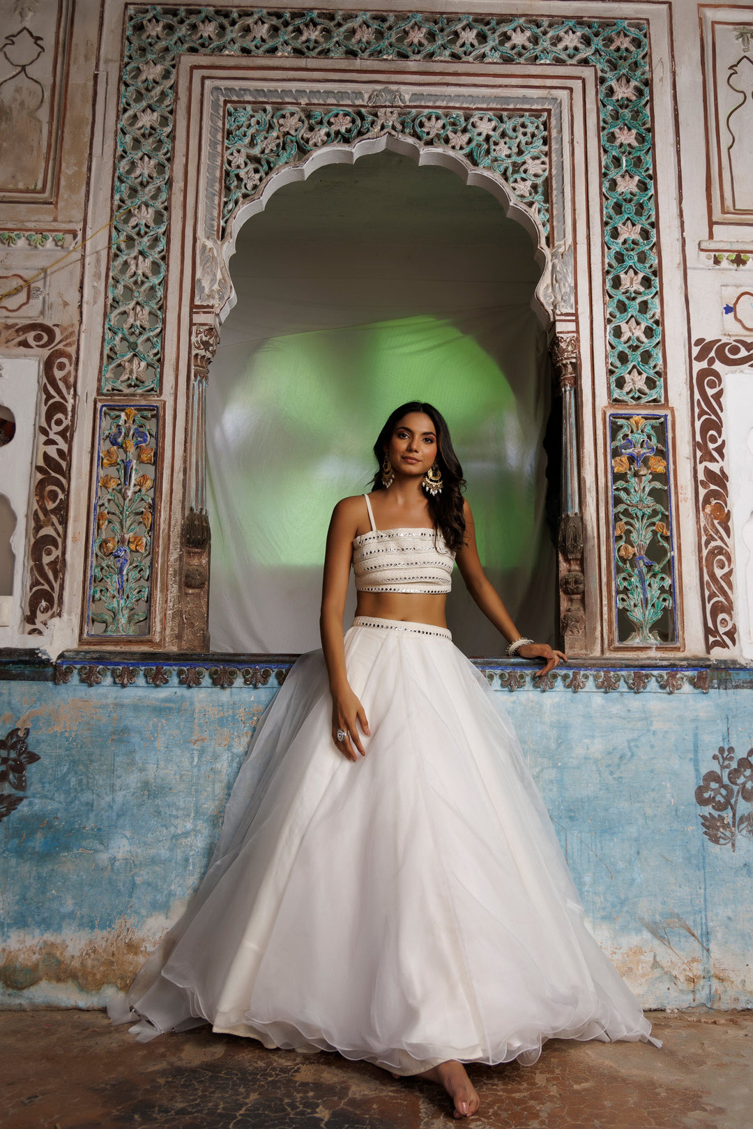 Ethereal White Lehenga Set  - By Ragavi - qivii