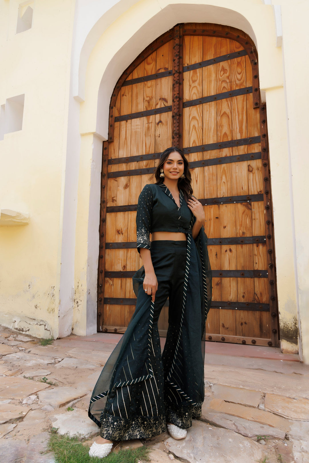 Gulf Green Co-Ord Set  - By Ragavi - qivii