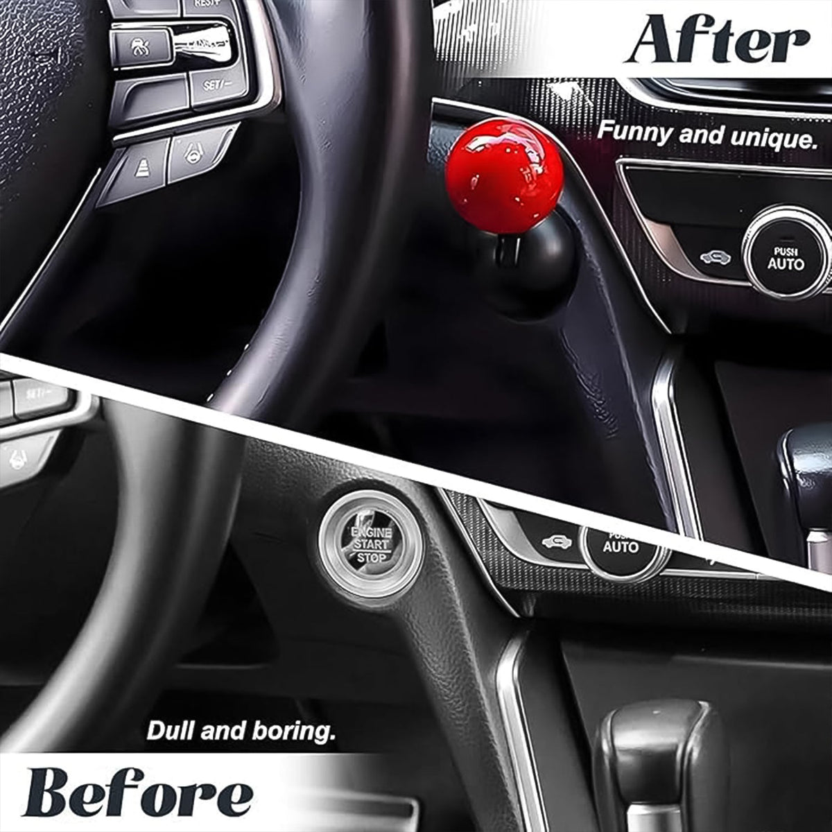 Car Push Start Stop Button Cover – Universal Rocker Style Accessory (1 Pc)