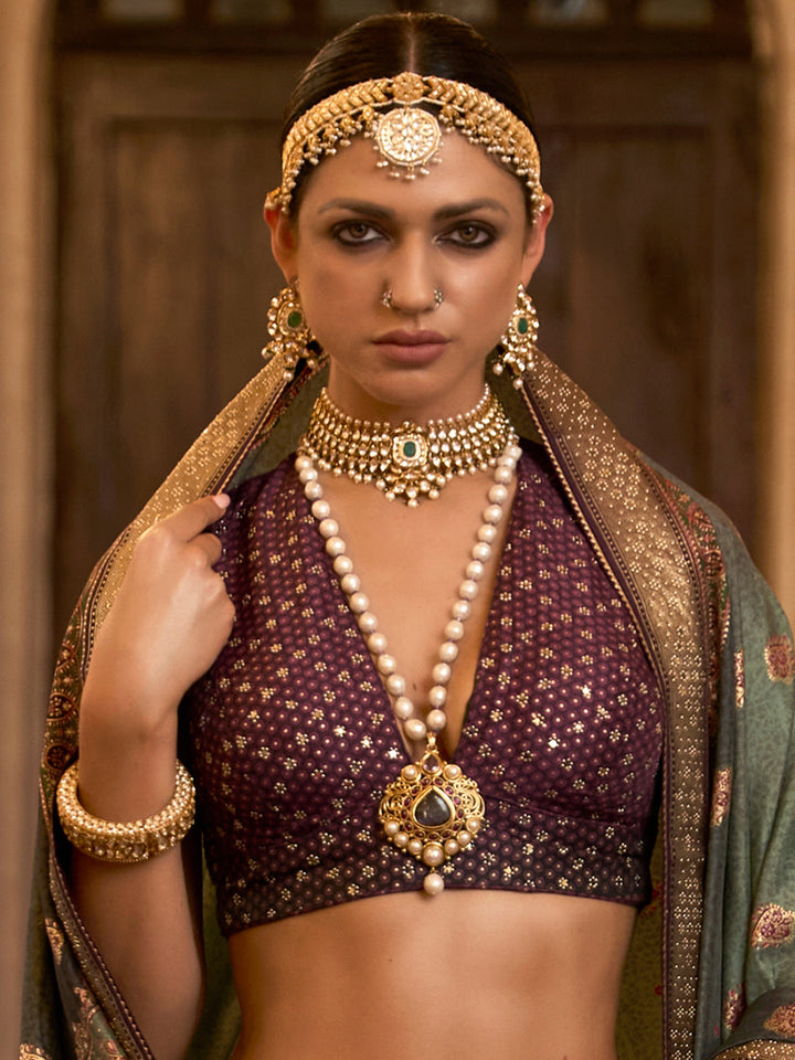 Purple Pink Designer Silk Ready to Wear Lehenga Choli With Sparkle & Aari Mirror Work - qivii