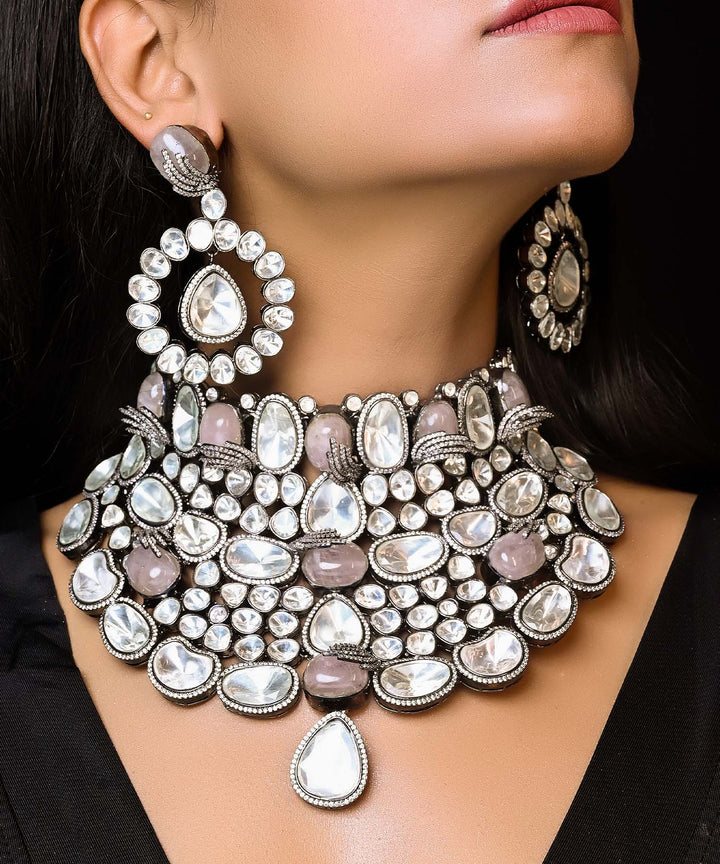 Sulakshna Bridal Contemporary Victorian Set with intricate gold and pearl detailing