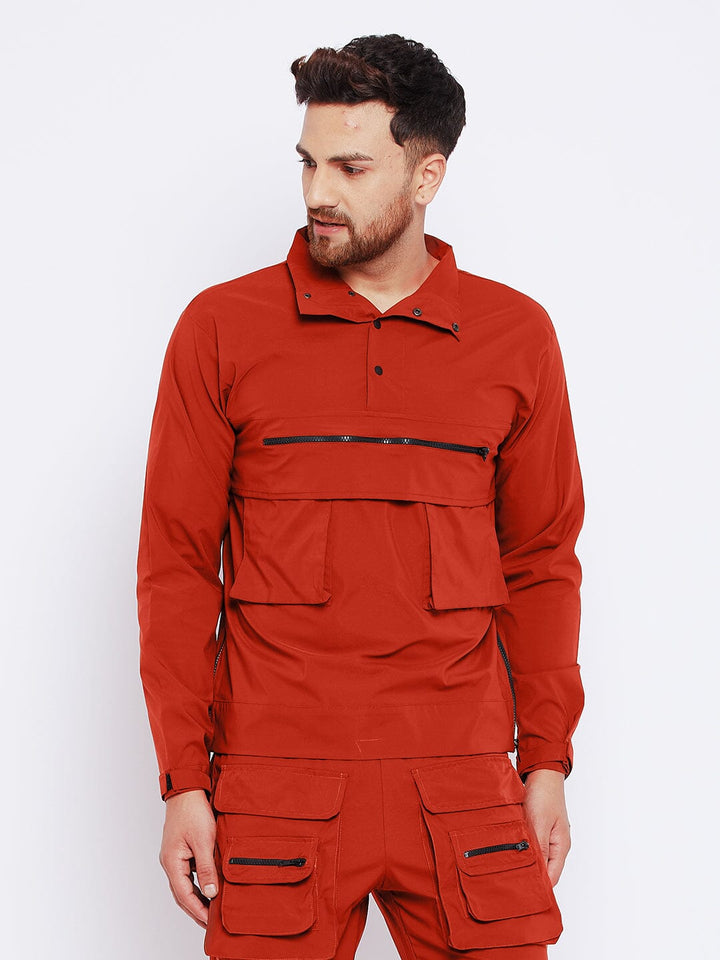 Rust Cargo Wind Cheater Jacket