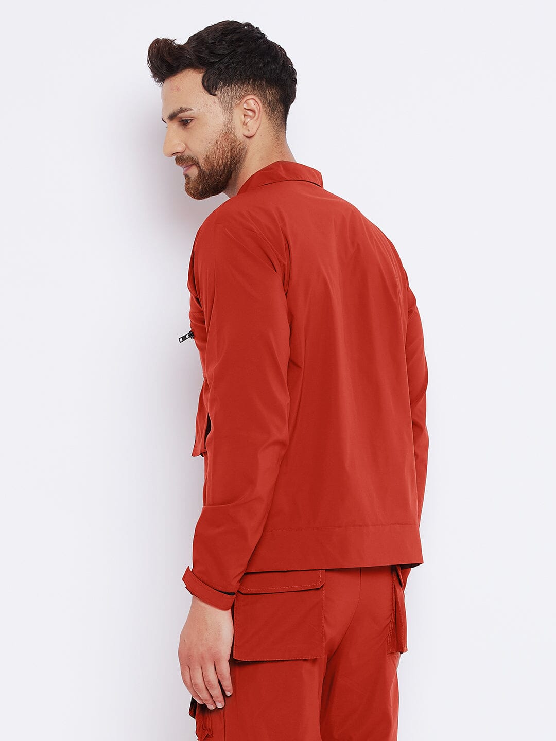 Rust Cargo Wind Cheater Jacket