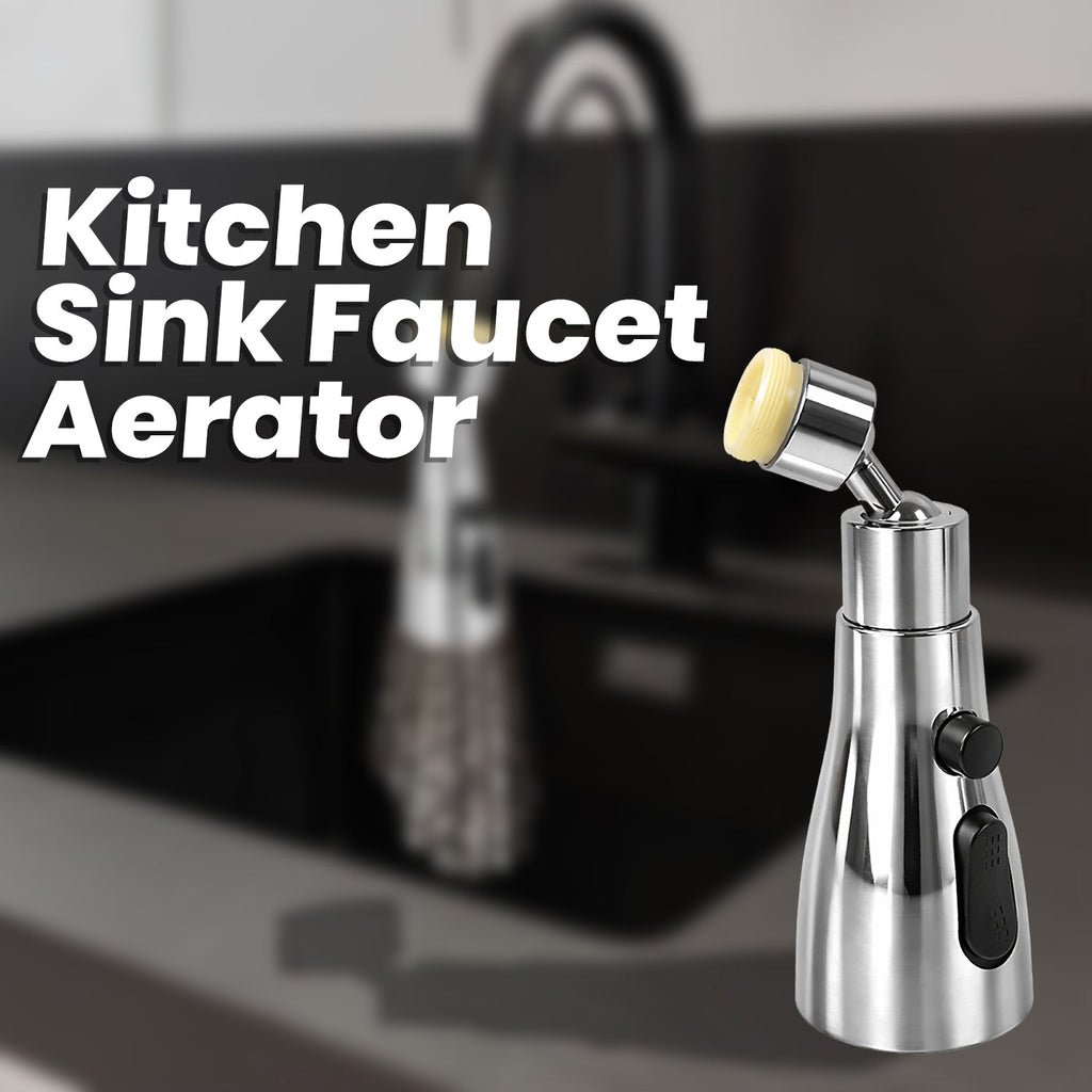 3-Function Pull Down Kitchen Faucet – 360° Rotating Sink Sprayer Tap (1 Pc)
