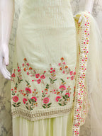 Pista Green Georgette Sequence Embroidery Work Salwar Suit