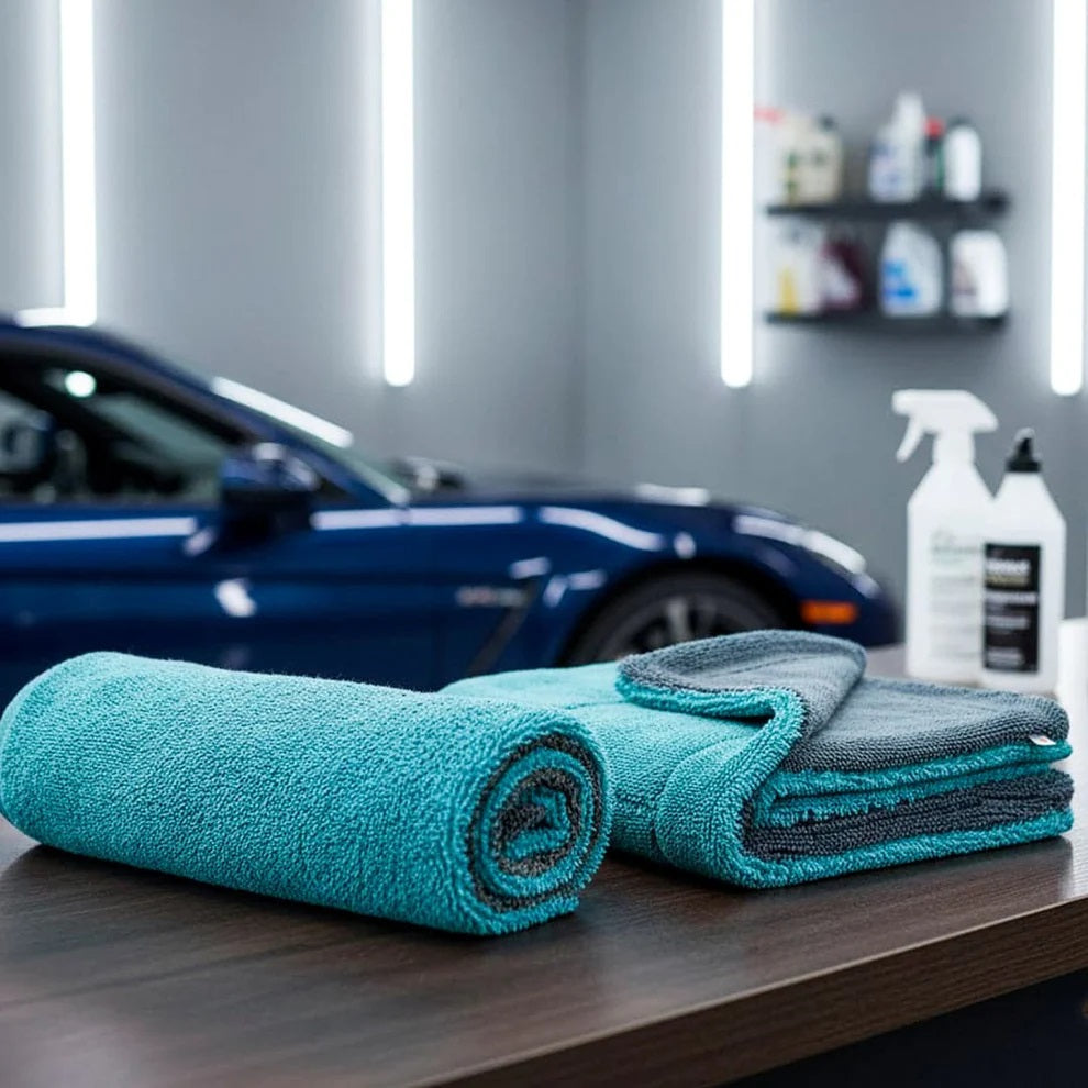 Premium Microfiber Car Cleaning Cloth | Scratch-Free & Ultra-Absorbent { Pack of 4 }