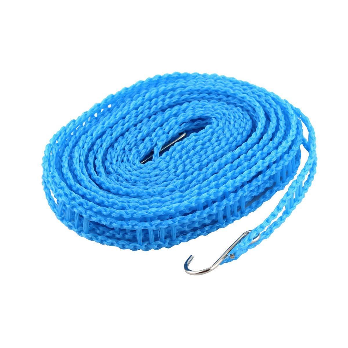 Premium Nylon Clothes Drying Line with Hooks – Balcony, Bathroom & Outdoor Use