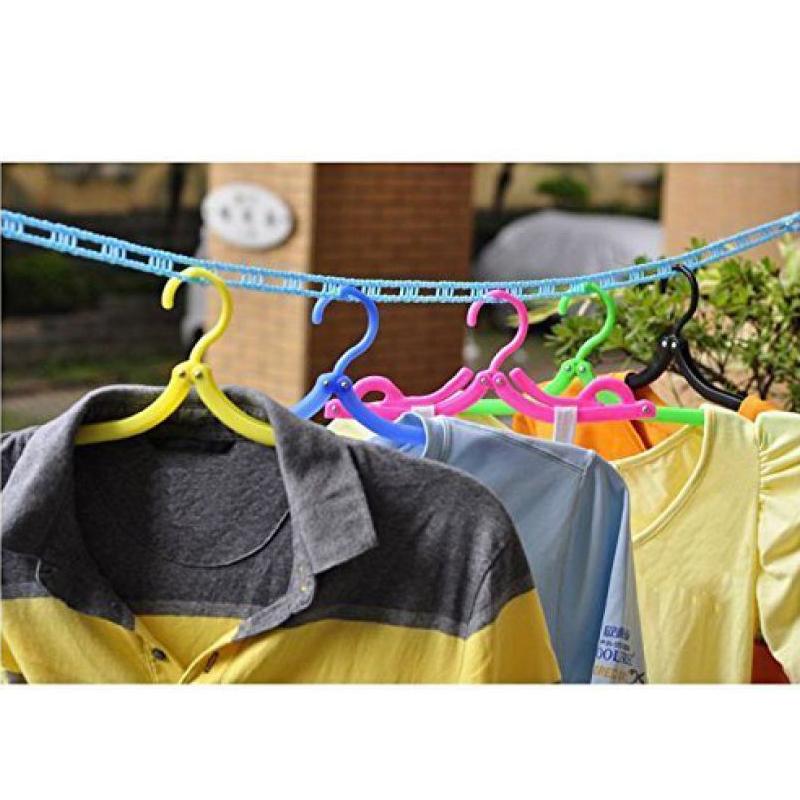 Premium Nylon Clothes Drying Line with Hooks – Balcony, Bathroom & Outdoor Use