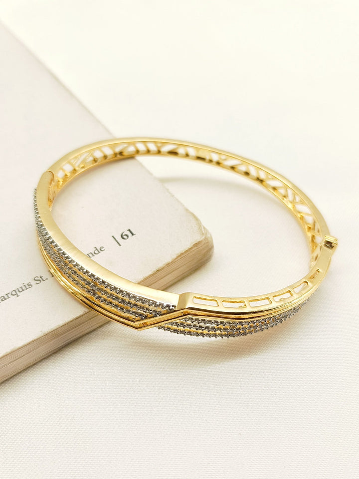 Ayla White American Diamond Bracelet - qivii