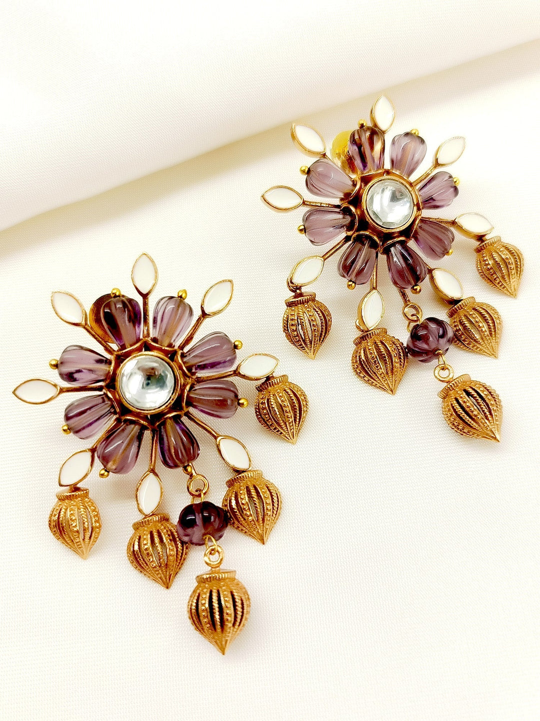 Ziana Lavender Boutique Tops featuring traditional boutique styling in antique gold plated brass metal, making a statement with unique design and quality materials Upgrade your wardrobe now