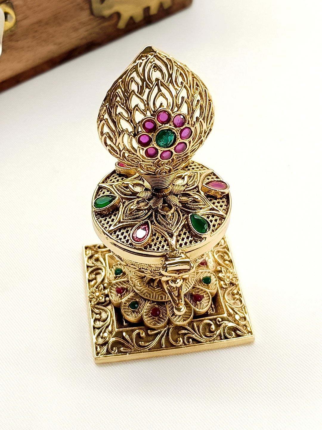 Shirsti R & G Antique Sindoor Dibbi - qivii