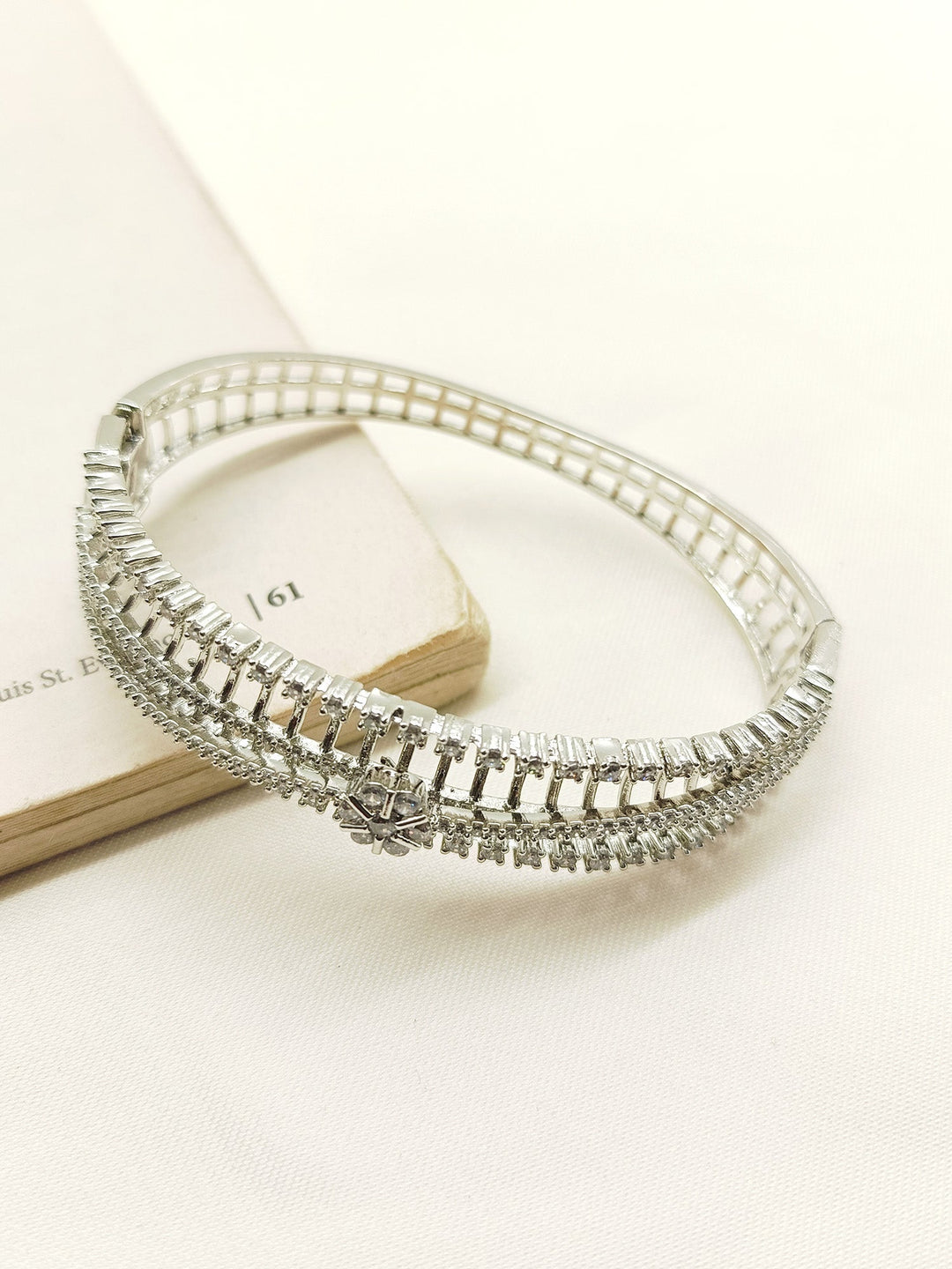 Alani White American Diamond Bracelet - qivii