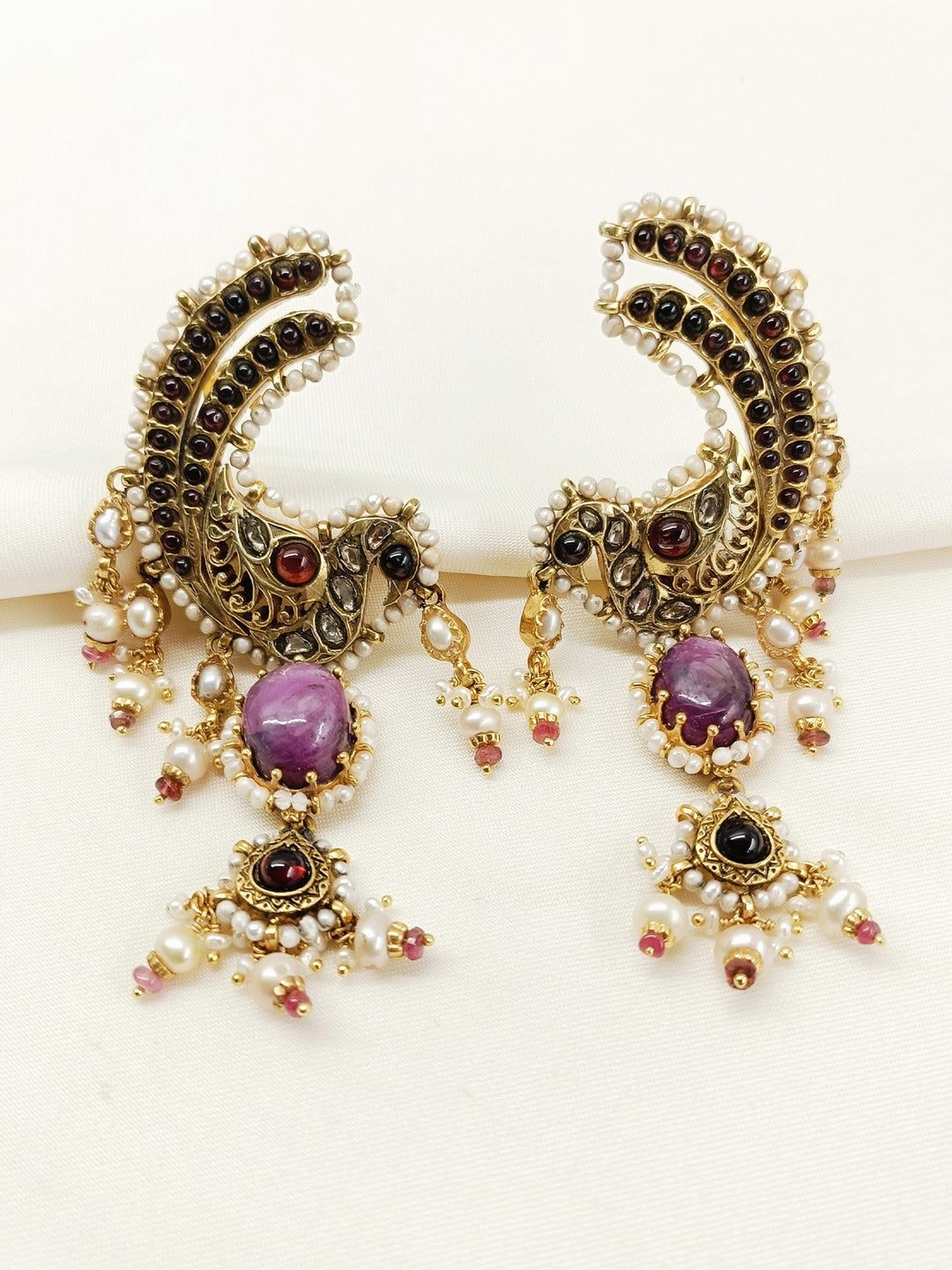 Moh Multi Colour 92.5 Silver Earring - qivii