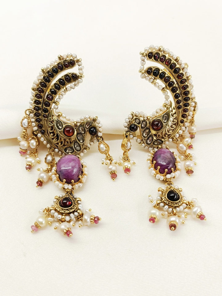 Moh Multi Colour 92.5 Silver Earring - qivii