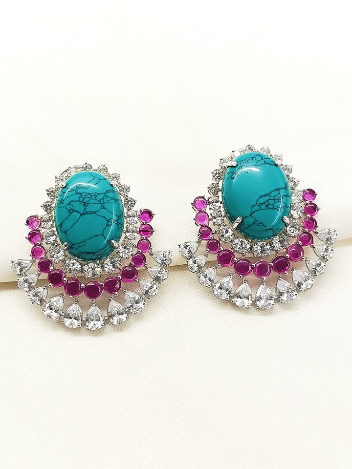 Baidehi Multi Colour 92.5 Silver Natural Stone Tops - qivii