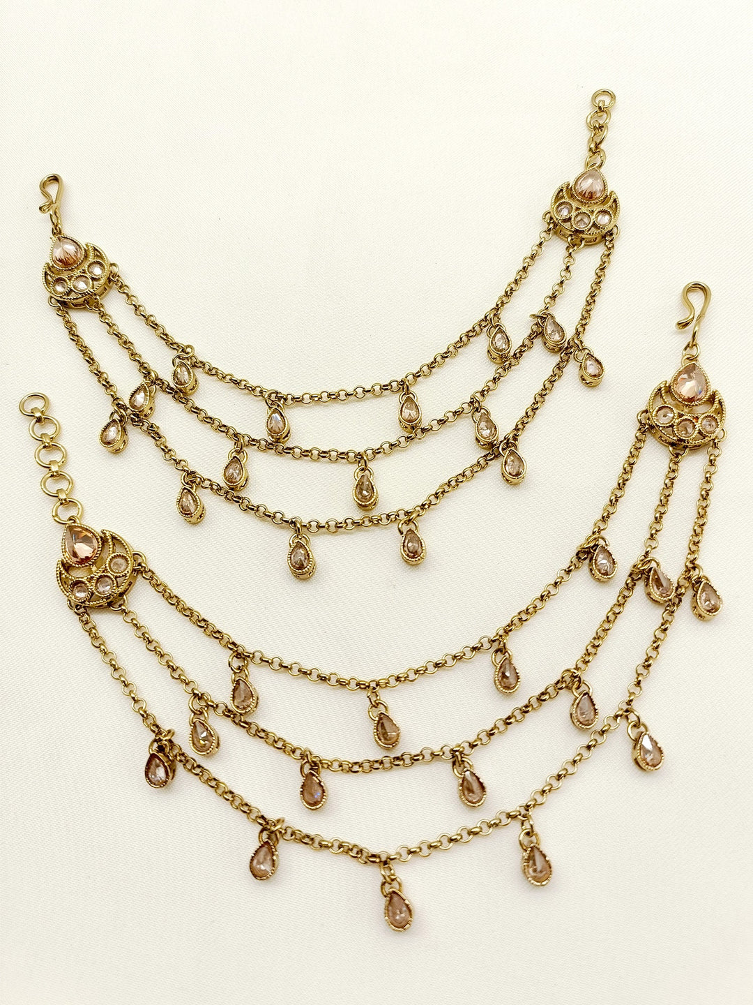 Aria Copper Traditional Ear Chain - qivii