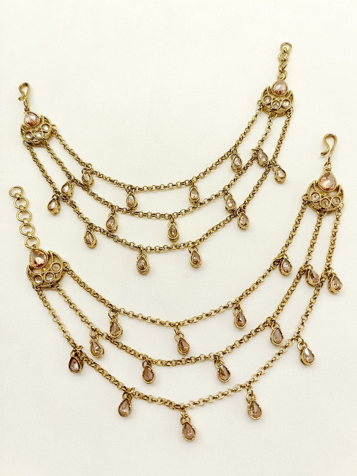 Aria Copper Traditional Ear Chain - qivii