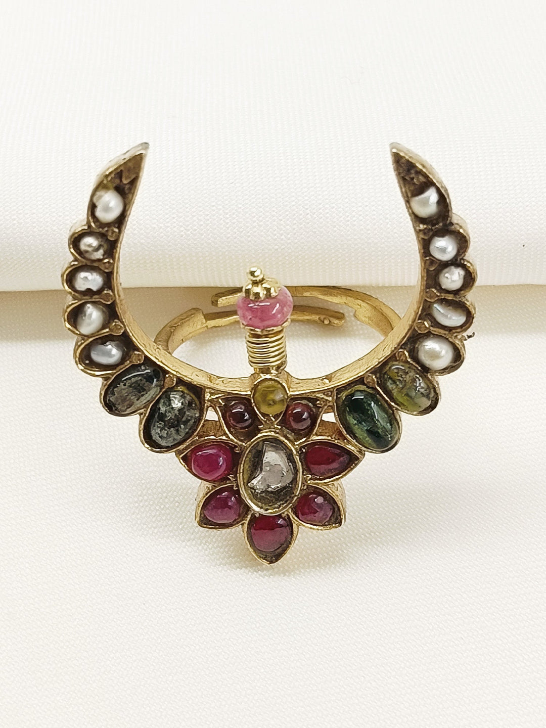 Araceli Ruby 92.5 Silver Finger Ring - qivii