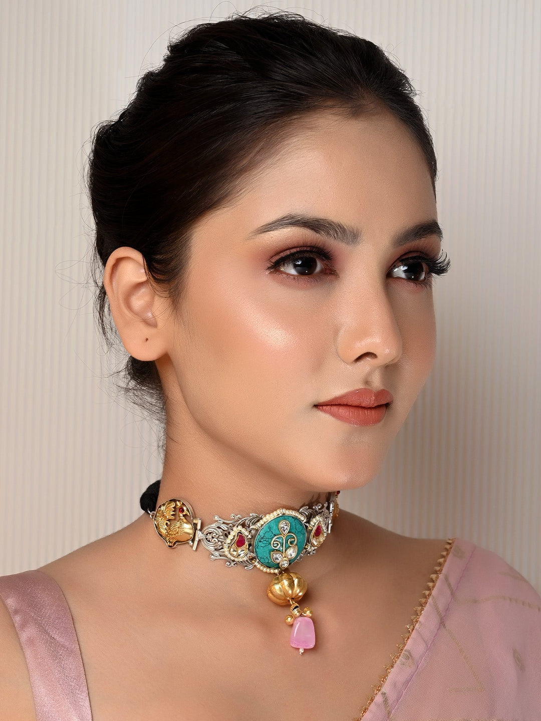 Dazzling Firozi boutique choker necklace with intricate detailing and stunning design